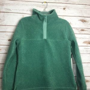 Caslon Cozy Small Quarter Zip Sherpa Pullover